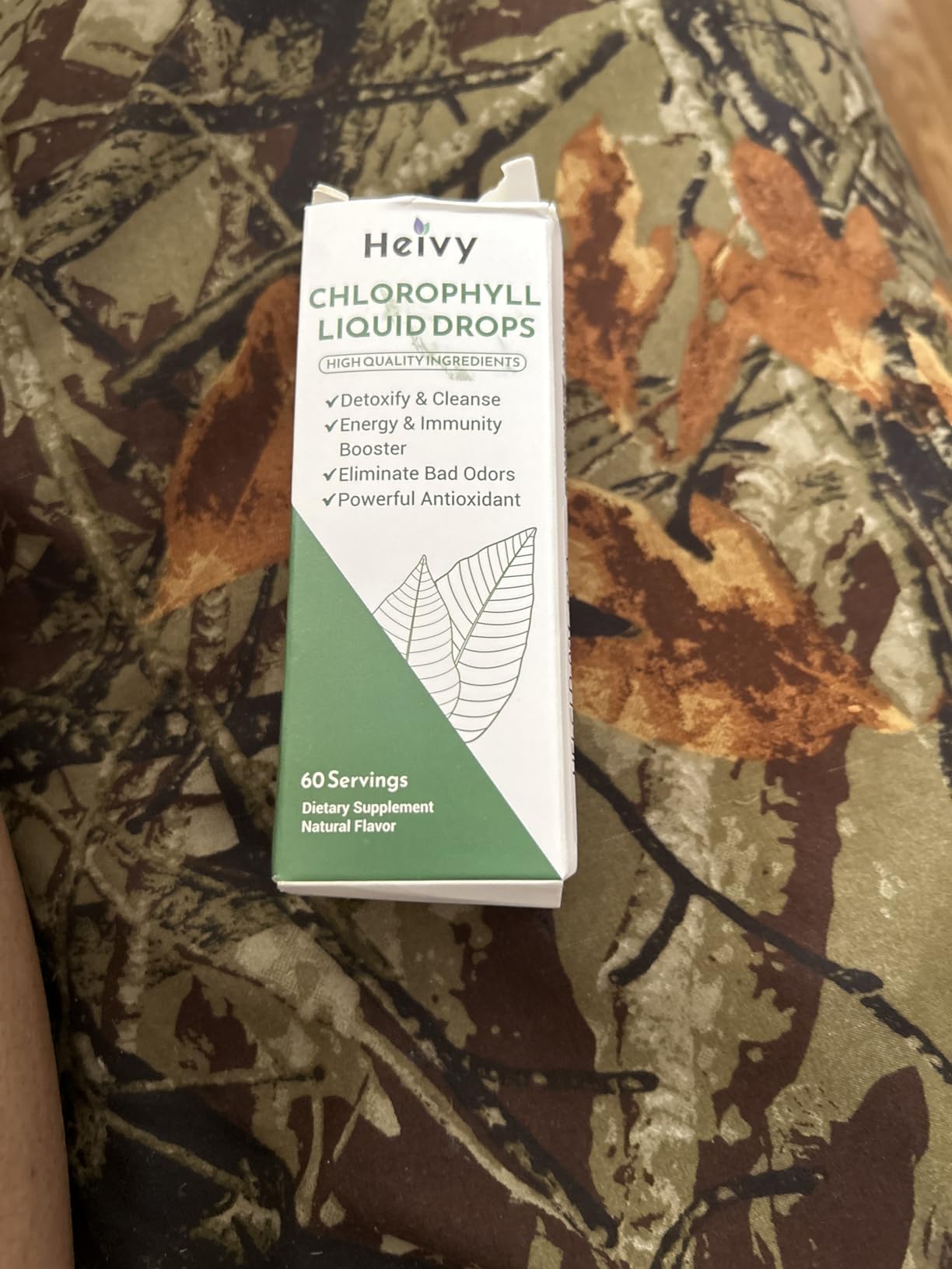 Heivy Chlorophyll Liquid Drops, Chlorophyll Supplement for Internal Deodorizer, Radiant Skin, Detox, Antioxidant, Immune Support, Gluten Free, Natural Flavored - 2 FL OZ customer photo 2