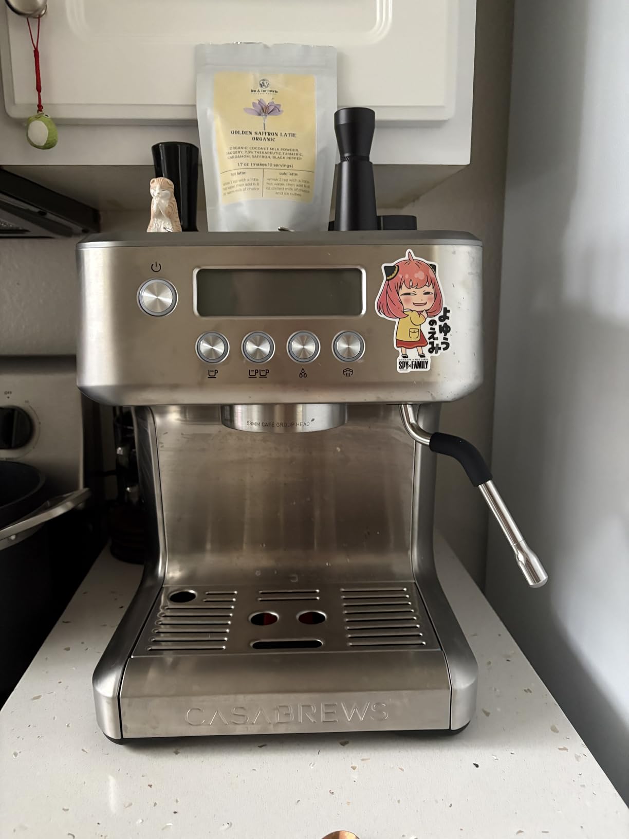 CASABREWS Ultra Espresso Machine with LCD Display, 20 Bar Espresso Maker with Powerful Milk Frother, Customizable Brewing Temperature, Barista-Level Latte and Cappuccino Machine for Home, Silver customer photo 1