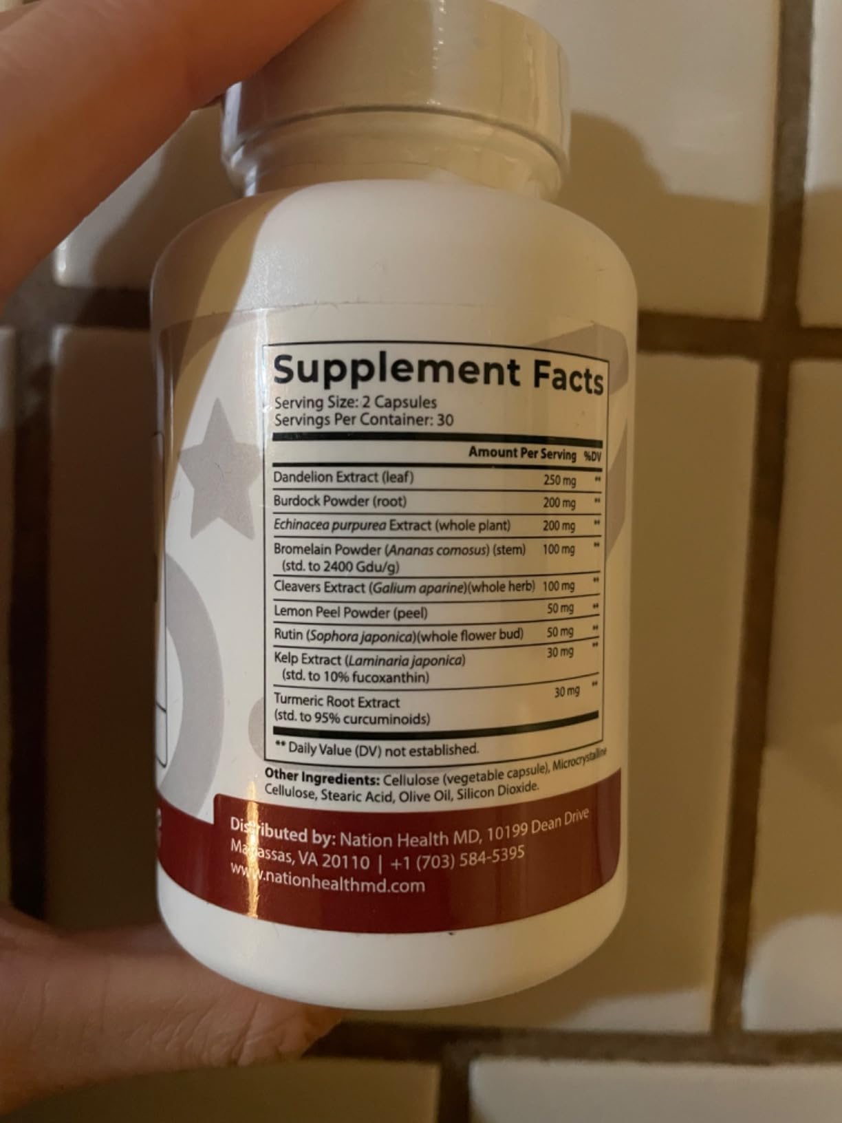 Lymph MD - Lymphatic Drainage Supplement - with Bromelain, Echinacea, Burdock Root, Dandelion, Rutin, Kelp & More - Lymph System Support for Women & Men - 60 Capsules customer photo 2