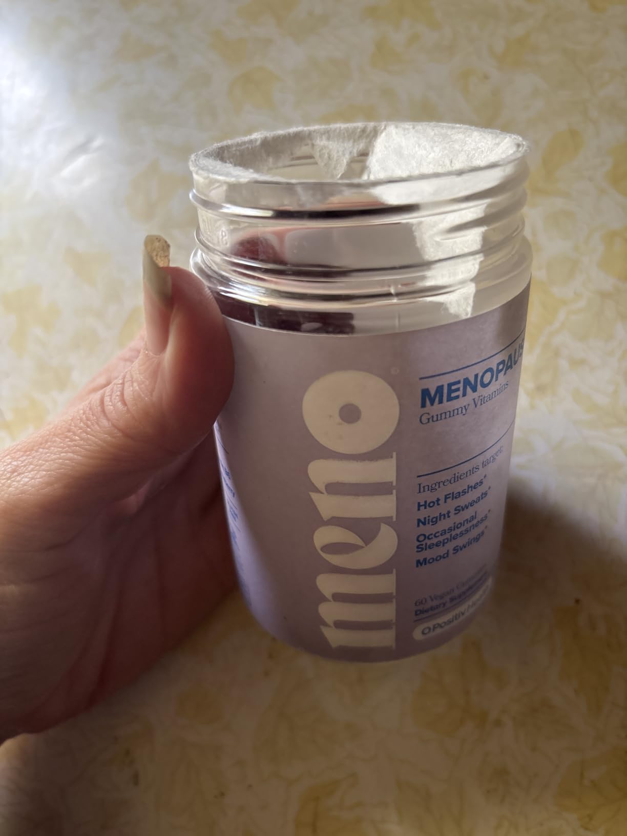 O Positiv MENO Gummies for Menopause, 30 Servings - Hormone-Free Supplements for Women with Black Cohosh & Ashwagandha KSM-66 - Helps Alleviate Hot Flashes, Night Sweats, & Mood Swings customer photo 1
