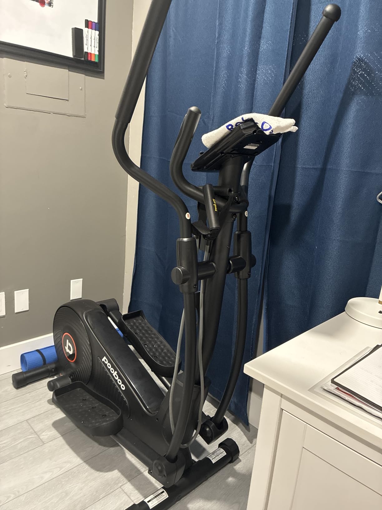 pooboo Elliptical Machine, Elliptical Exercise Machine with 16-Level Resistance & Quiet Magnetic Driving System, 350LBS Weight Capacity customer photo 1