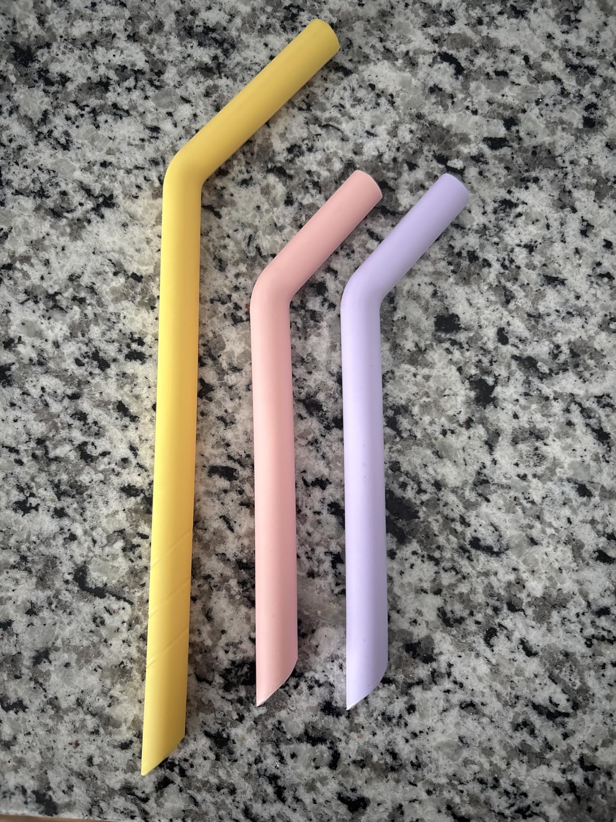NiHome 6 PCS Extra Wide Reusable Bent Silicone Straws for Boba & Smoothies | Colorful Bent Straws for Thick Drinks, Dishwasher Safe, 0.53 In Extra Wide with 2 Brushes, Customizable Length, Rainbow Color customer photo 2