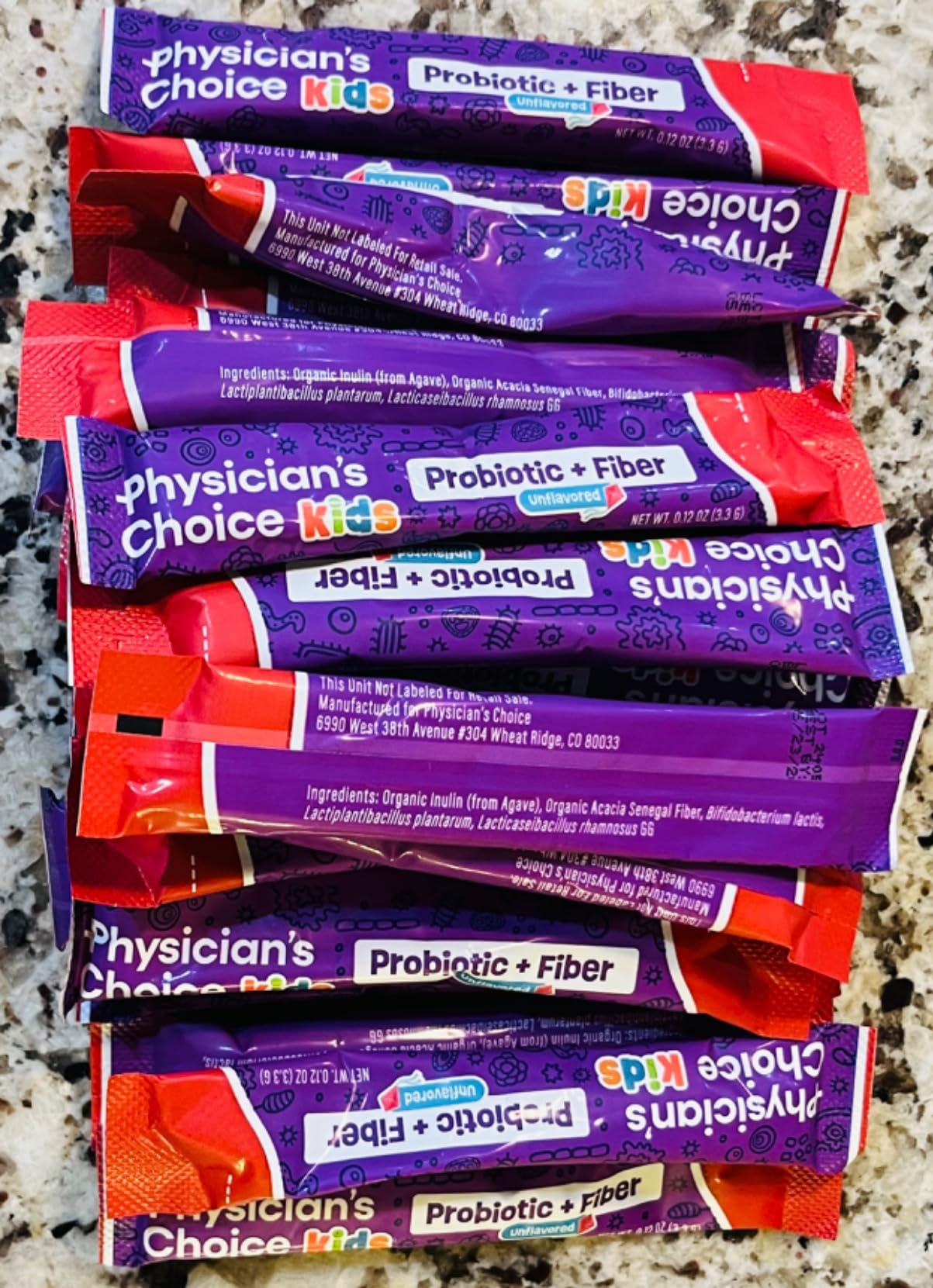 Physician's Choice Kids Probiotic + Prebiotic Fiber Packets (Ages 1+) - Supports Regularity, Occasional Constipation & A Healthy Digestive System - No Allergens or Preservatives - Unflavored - 24 Pack customer photo 1