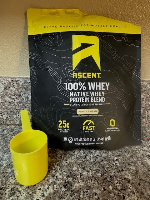 Ascent 100% Whey Protein Powder - Post Workout Whey Protein Isolate, Zero Artificial Flavors & Sweeteners, Gluten Free, 5.5g BCAA, 2.6g Leucine, Essential Amino Acids, Vanilla 1 lb customer photo 1