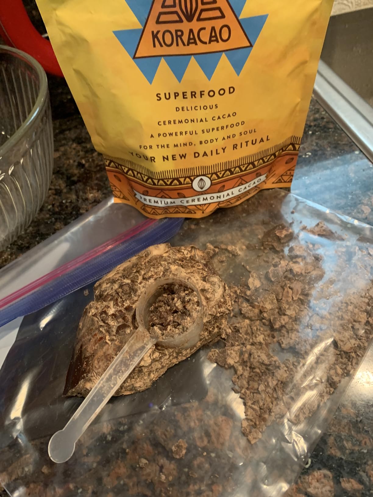 KORACAO Sustainably Harvested Cacao | Ideal Superfood for Everyday Bliss | Ceremonial Grade Cacao | Enhance Your Spiritual Journey with Ancient Superfood Delight - 1/2 Pound customer photo 2
