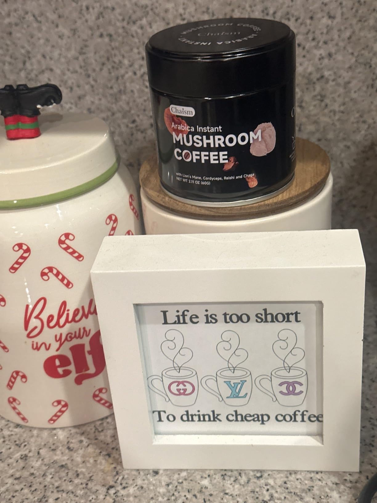 Chaism Mushroom Coffee Pods - Arabic Coffee with Lions Mane, Cordyceps, Reishi, Chaga for Focus & Energy Boost, Sugar-Free, Fat-Free, 12 K Cups (12 Counts, Medium Roast) customer photo 1