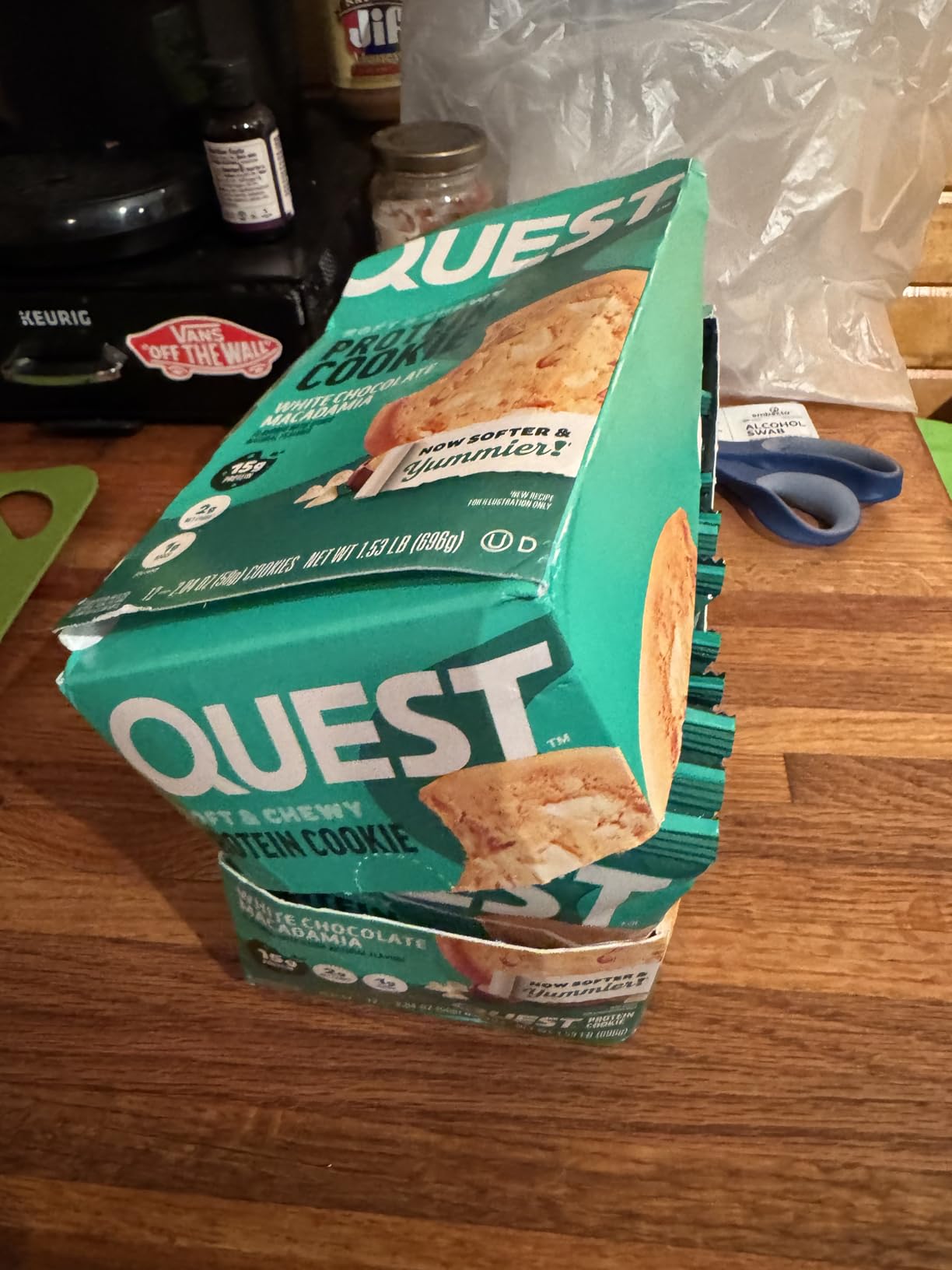 Quest Nutrition White Chocolate Macadamia Protein Cookie, 15g Protein, 1g Sugar, 2g Net Carbs, Keto Friendly, High Protein, Low Carb, 12 Count customer photo 2