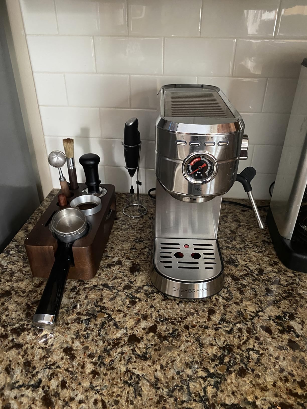 Coffee Tamper Spring Loaded 51mm, Calibrated Espresso Tamper 51mm, Espresso Tamper Spring Loaded customer photo 1