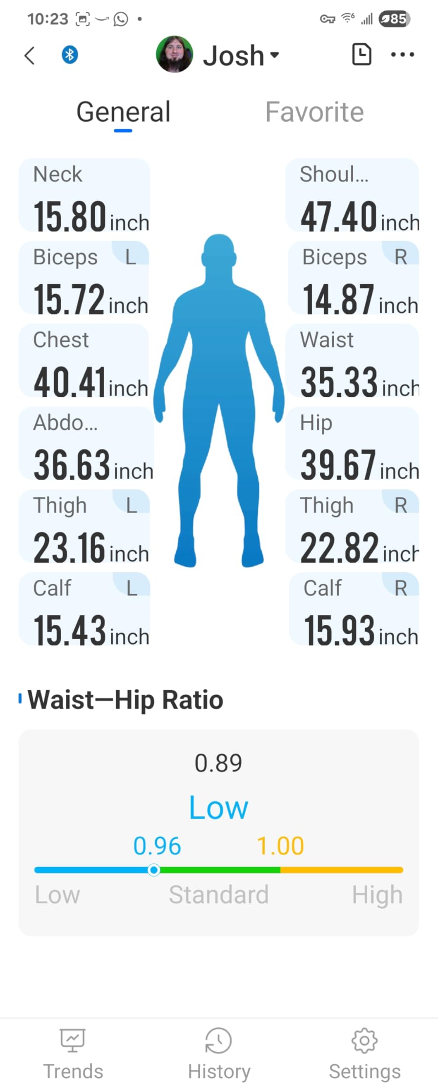 RENPHO Smart Tape Measure with Large Display, Bluetooth Body Measuring Tape with App for Weight Loss, Fitness Shape, Measure Circumference Length customer photo 2