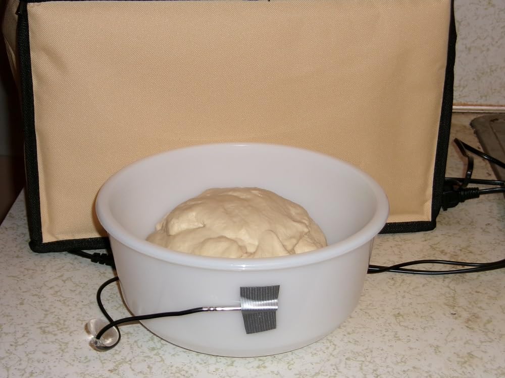 Versatile Dough Proofer Warming Box Adjustable Temperature Timer Control Bread Proofing Box Collapsible Design Sourdough Proofing Container for Making Bread customer photo 1