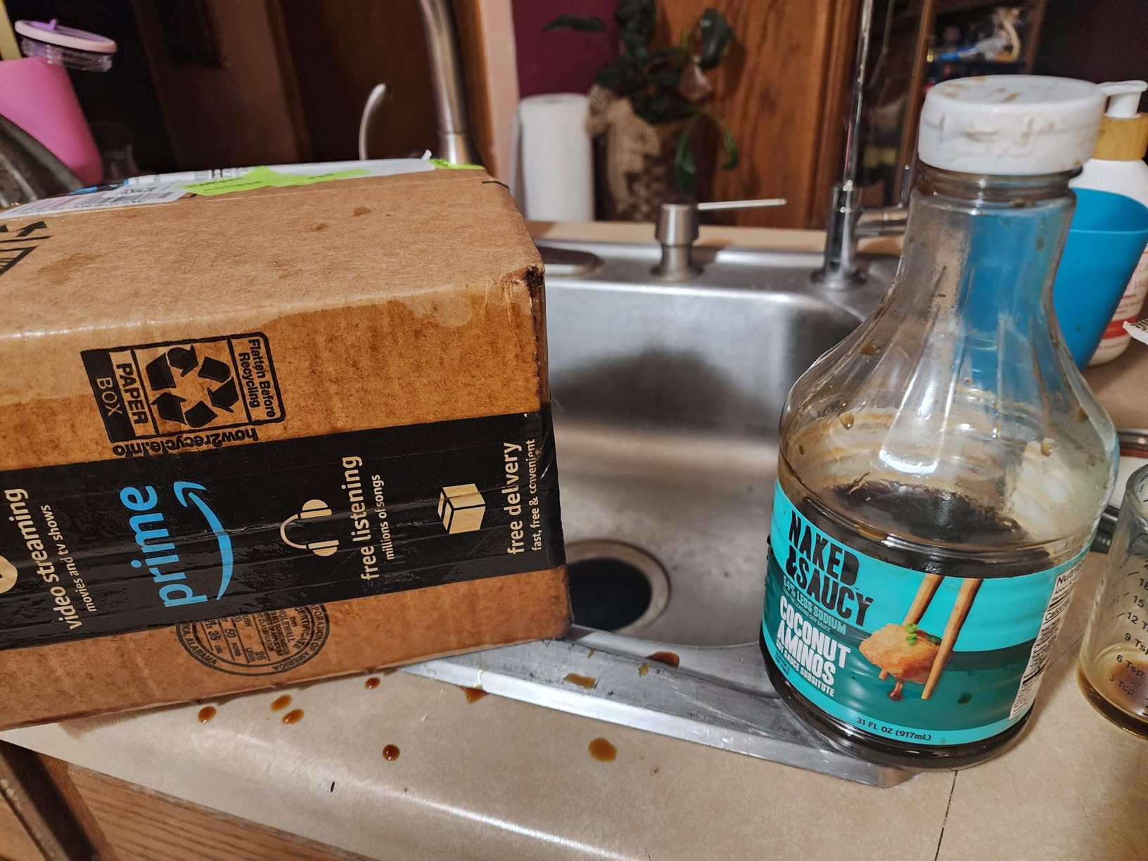 Naked & Saucy Low Sodium Coconut Aminos, Soy Sauce Substitute, Gluten-Free, Soy-Free, Vegan, Paleo, 31 fl oz customer photo 1