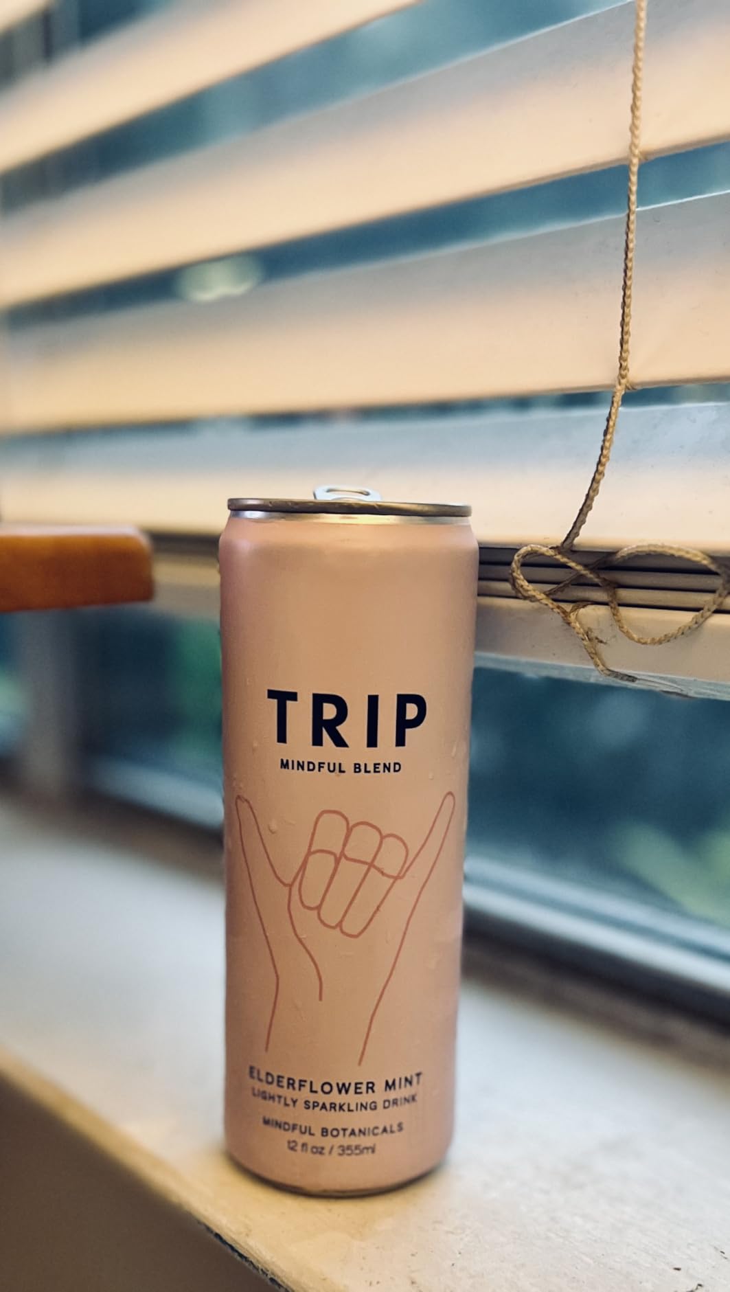 TRIP Lightly Sparkling Adaptogen Drink, Non Alcoholic Drink with Magnesium, Ashwagandha, Lions Mane & L Theanine, No Added Sugar Mocktail, Vegan, Elderflower Mint, 12 Oz, 12Pk customer photo 1