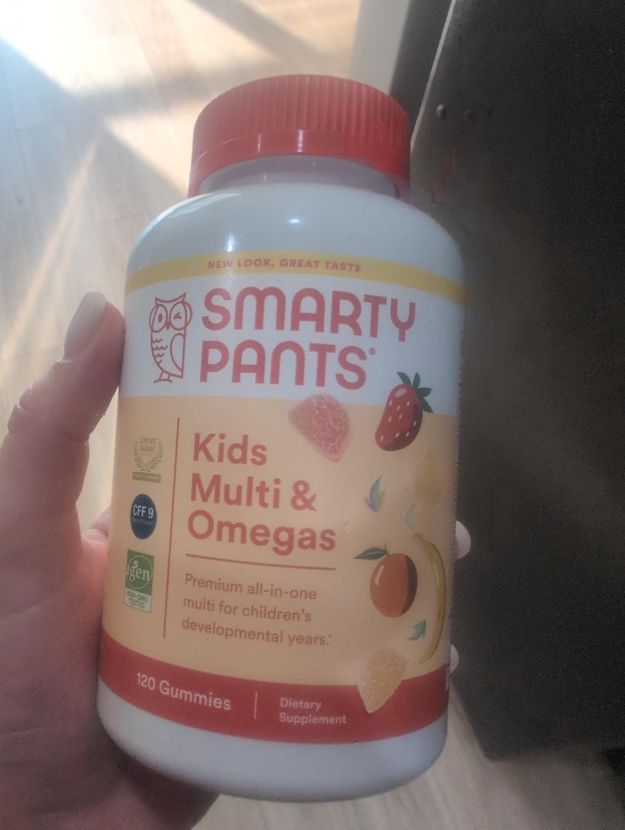 Kids Multivitamin Gummies with Omega 3 DHA/EPA, Vitamins D3, C, B12, B6, A, K, and Zinc, Gluten Free, Clean Label, Three Fruit Flavors, 60 Gummies (30 Day Supply) customer photo 1