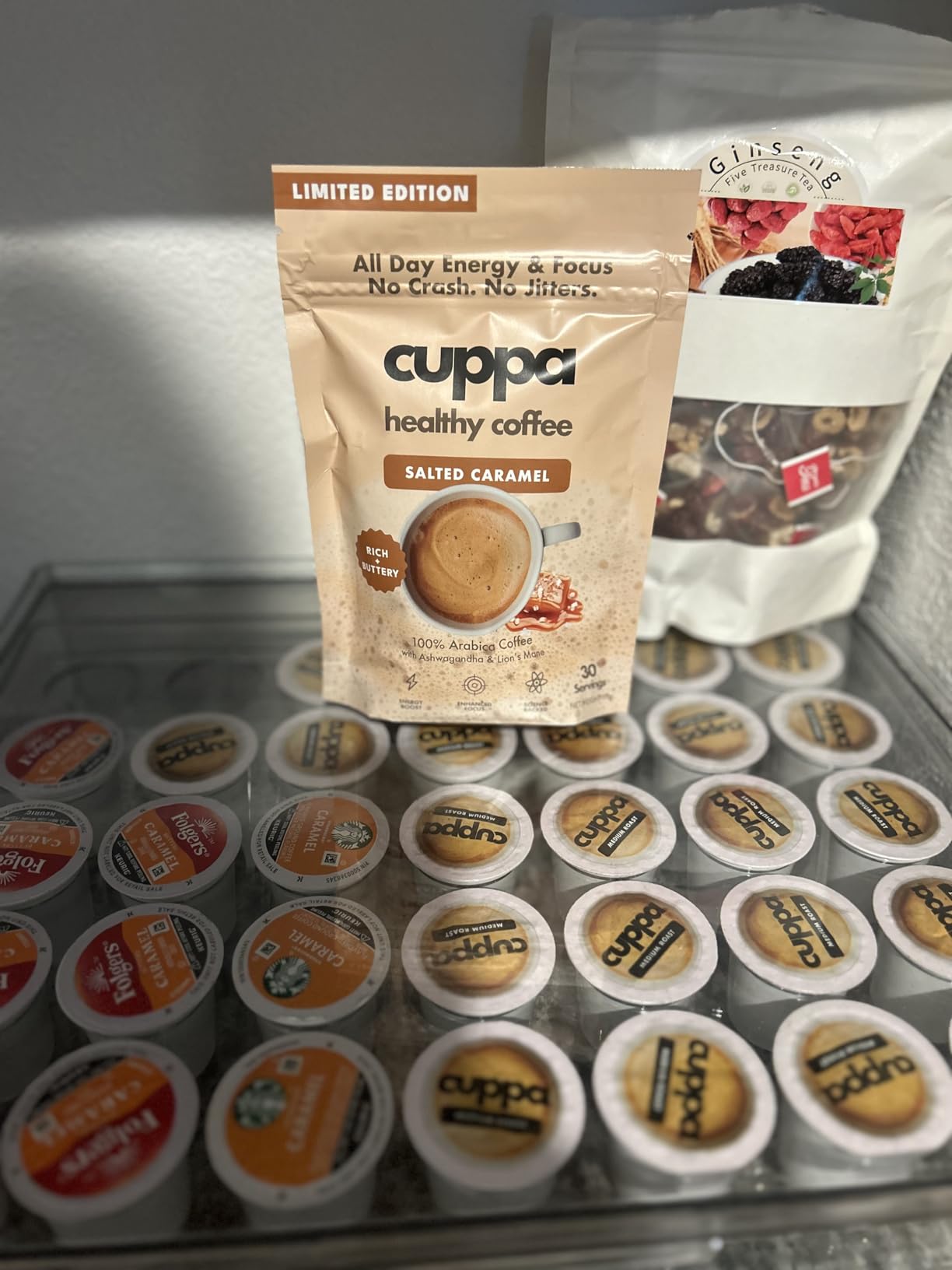 Cuppa Medium Roast Mushroom Coffee Pods with Adaptogens & Superfoods - Lion's Mane, Ashwagandha & Cordyceps, Adaptogens + MCT to support natural energy, mental focus & gut health (24 Servings) customer photo 2