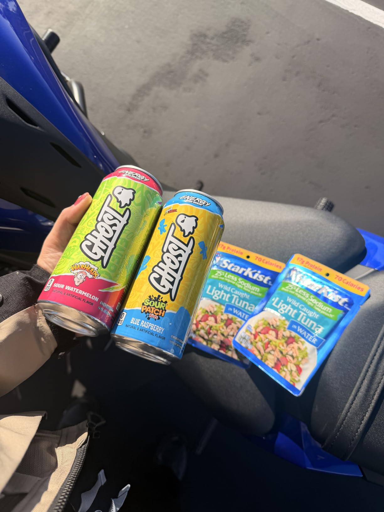 GHOST Energy Drink - 12-Pack, Welch's Grape, 16oz Cans - Energy & Focus & No Artificial Colors - 200mg of Natural Caffeine, L-Carnitine & Taurine - Gluten-Free & Vegan customer photo 1