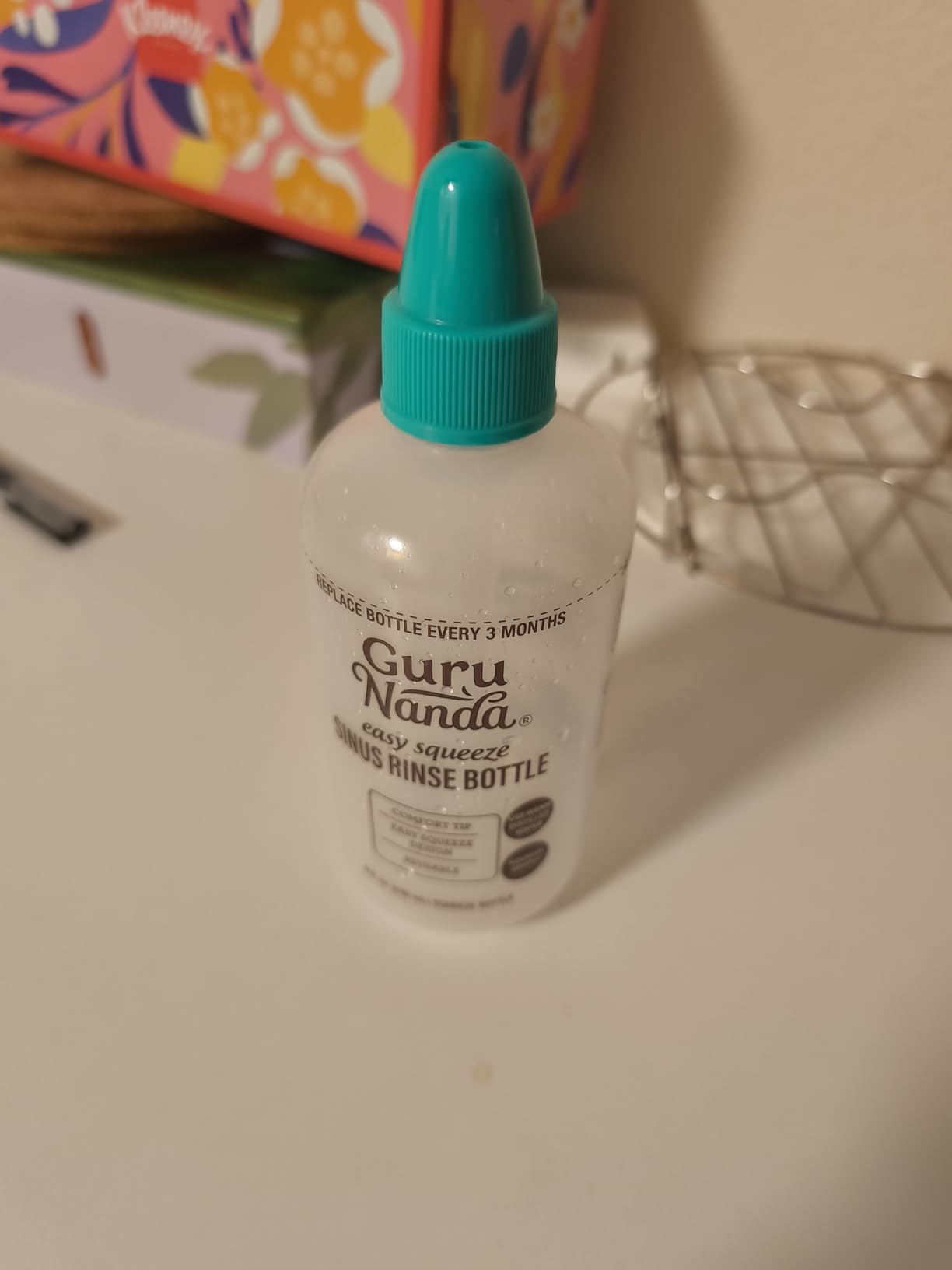 GuruNanda Sinus Rinse Bottle - Comfort Tip for Natural Nasal Irrigator Relief for Adults & Kids - 240ml Capacity customer photo 2