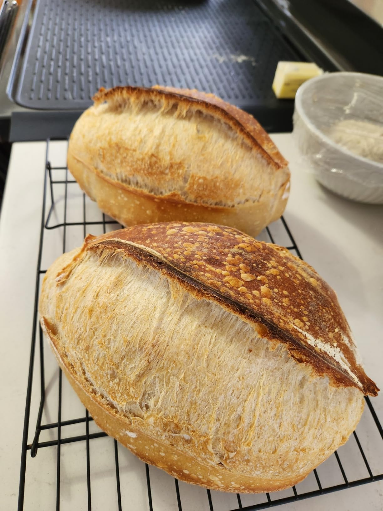 KneadAce Cotton Rope Banneton Bread Proofing Basket Set, Oval & Round Bread Baskets with Liners & Covers for Artisan Bread Baking, Sourdough Bread Baking Supplies customer photo 1