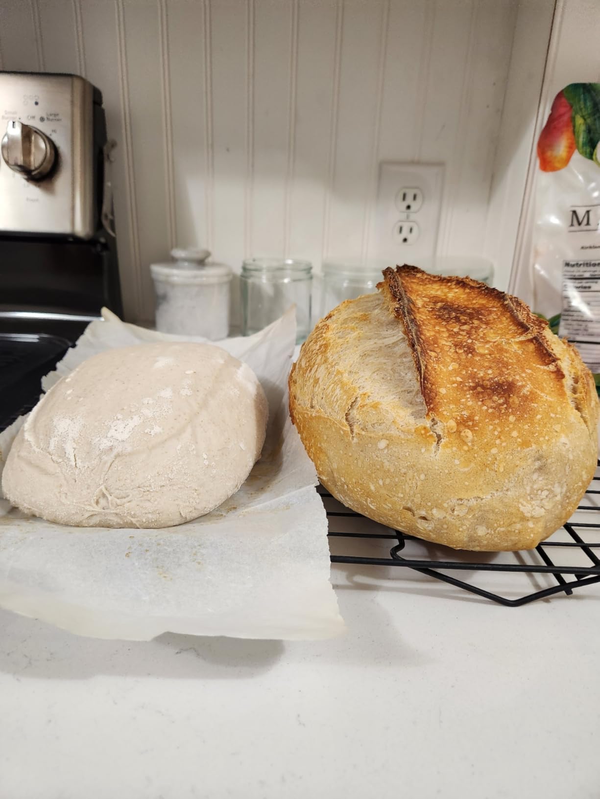 KneadAce Cotton Rope Banneton Bread Proofing Basket Set, Oval & Round Bread Baskets with Liners & Covers for Artisan Bread Baking, Sourdough Bread Baking Supplies customer photo 2