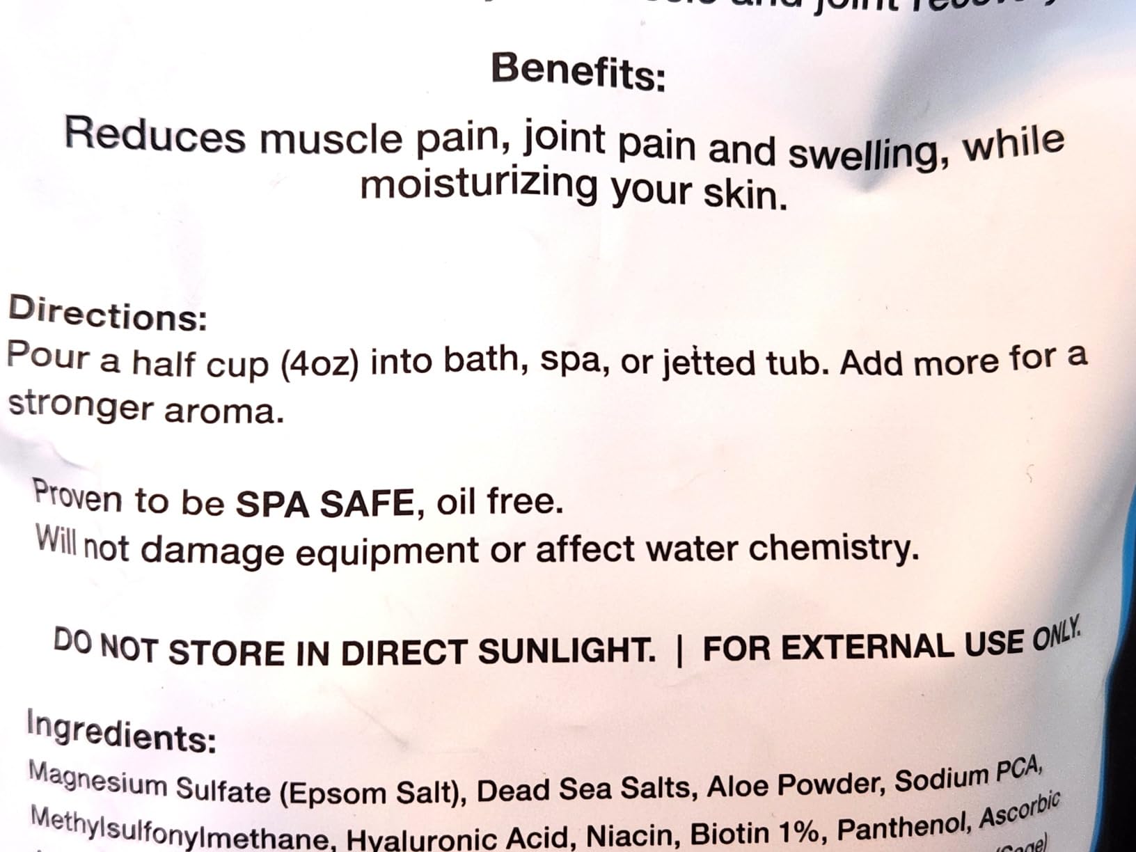 Relax Spa & Bath, Epsom & Dead Sea Salts, Aromatherapy Bath Salts for Hot Tub, Bath, or Spa, Infused with Magnesium, Rebuild Athletic Soak Therapy customer photo 2