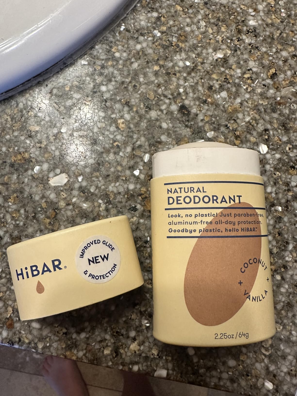 HiBAR - Eucalyptus & Mint Plastic Free Deodorant - Natural Deodorant - All-Day Protection - With Sunflower Seed Wax, Rice Bran & Shea Butter - Plastic, Paraben & Aluminum-Free - Vegan - 1 Pack customer photo 2