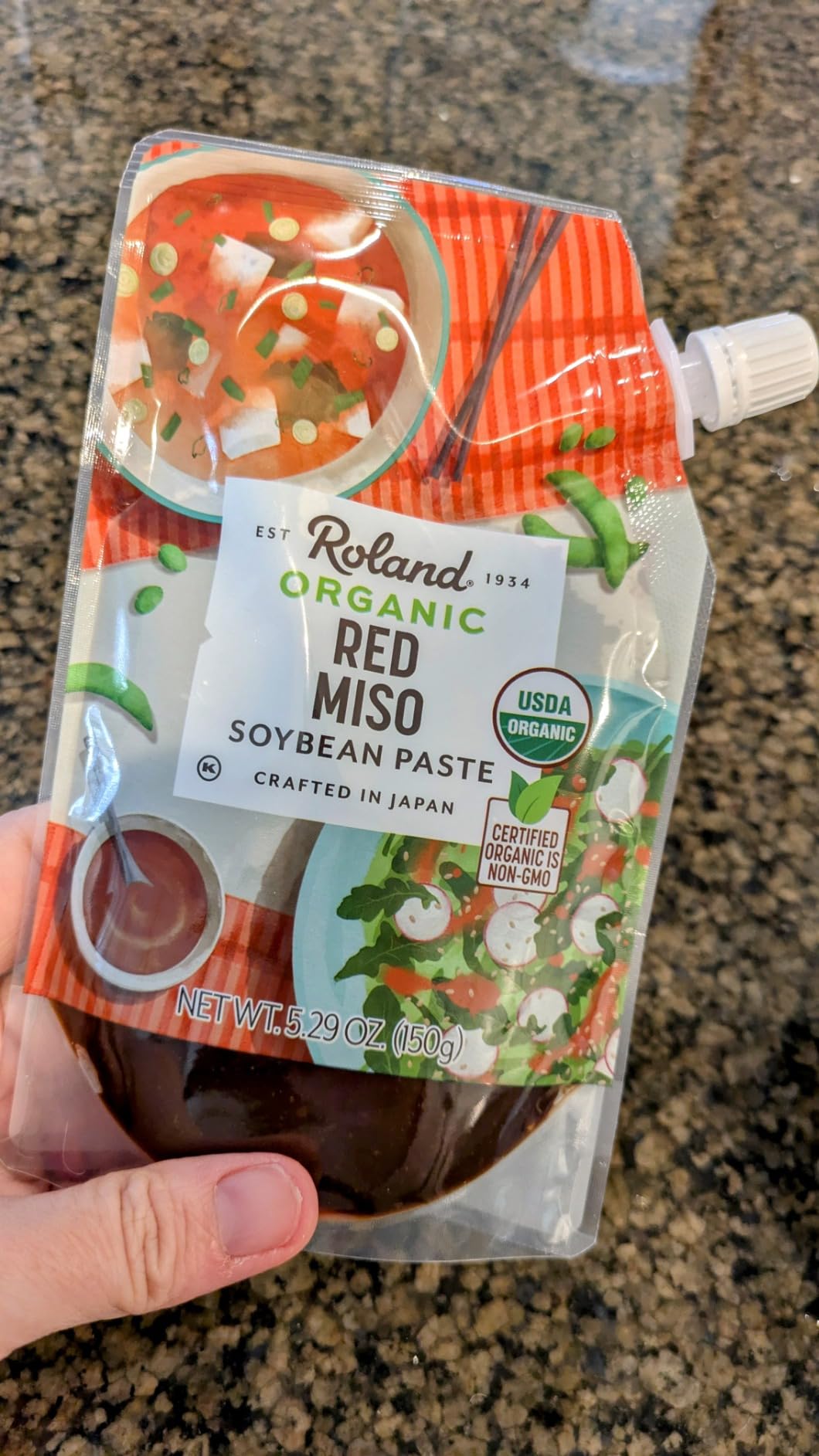 Roland Foods Organic Red Miso Paste, Specialty Imported Food, 5.29 Ounce Pouch, Pack of 1 customer photo 2