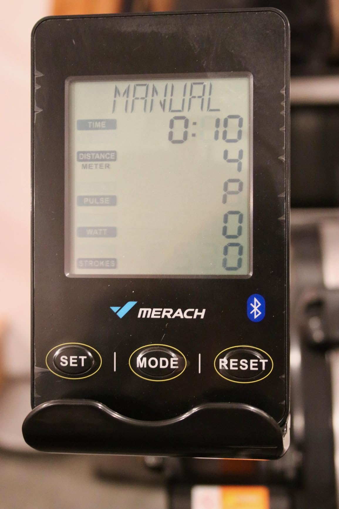 MERACH Professional Indoor Rowing Machine, Adjustable Air Resistance Rowing Machines for Home, Ergonomic Comfort Seat, Performance Monitor and Device Holder, Easy Storage customer photo 2