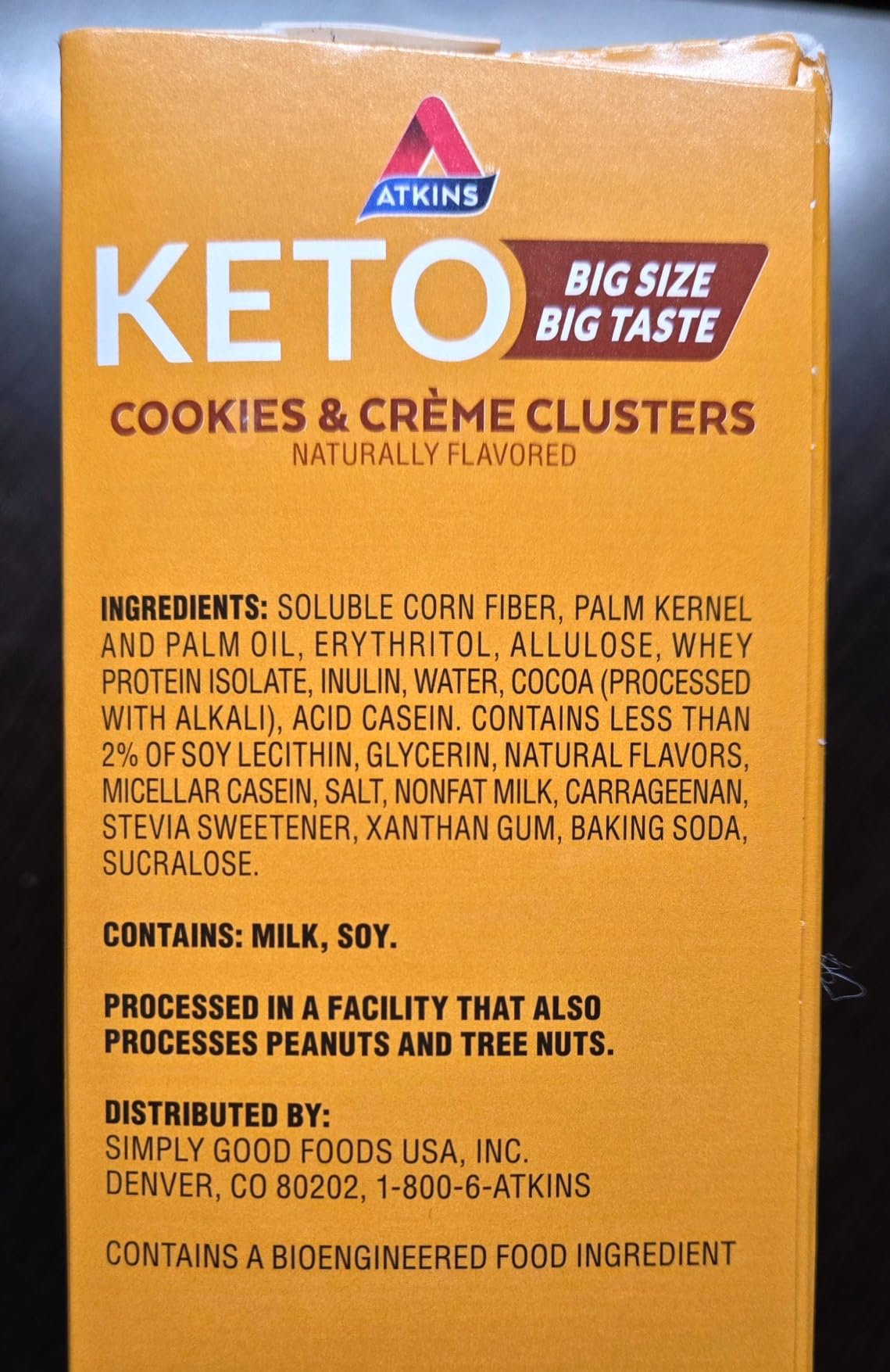 Atkins Keto Cookies & Creme Clusters, Gluten Free, High Fiber, Low Carb, Keto Friendly, 8 Count customer photo 1