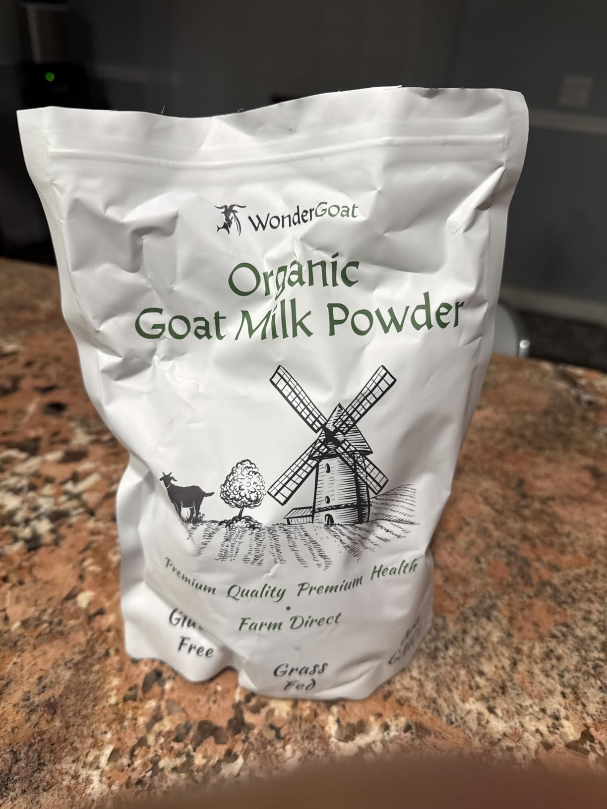 WonderGoat Organic Goat Milk Powder | The Dairy of the World's Tallest People | Supports Brain Health & Digestion with A2 Protein | Grass-Fed, Non-GMO | 1 Pound Bag customer photo 2