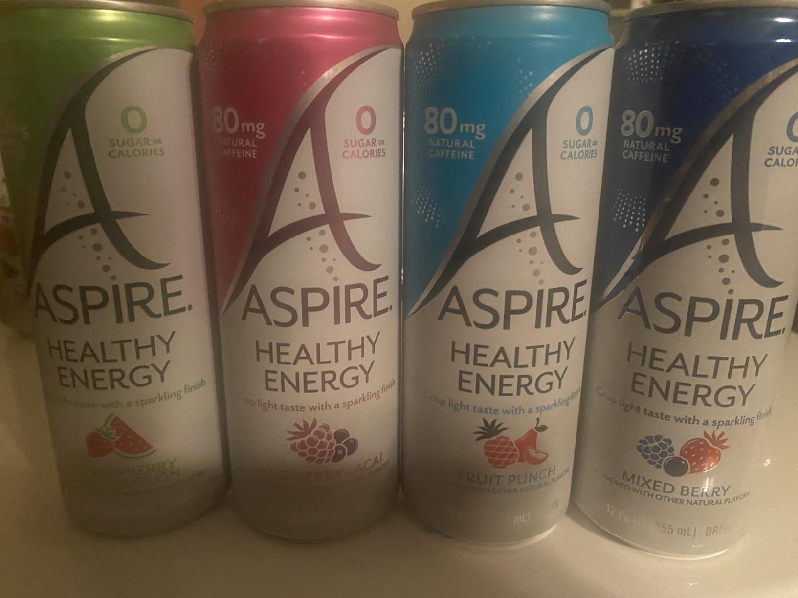 ASPIRE The Fan Favorite Variety Pack, Healthy Energy Drink 80mg Natural Caffeine, Zero Sugar No Carbs Keto Friendly, 18 Pack Green Tea Sugar Free Drink Low Caffeine Zero Calorie customer photo 1