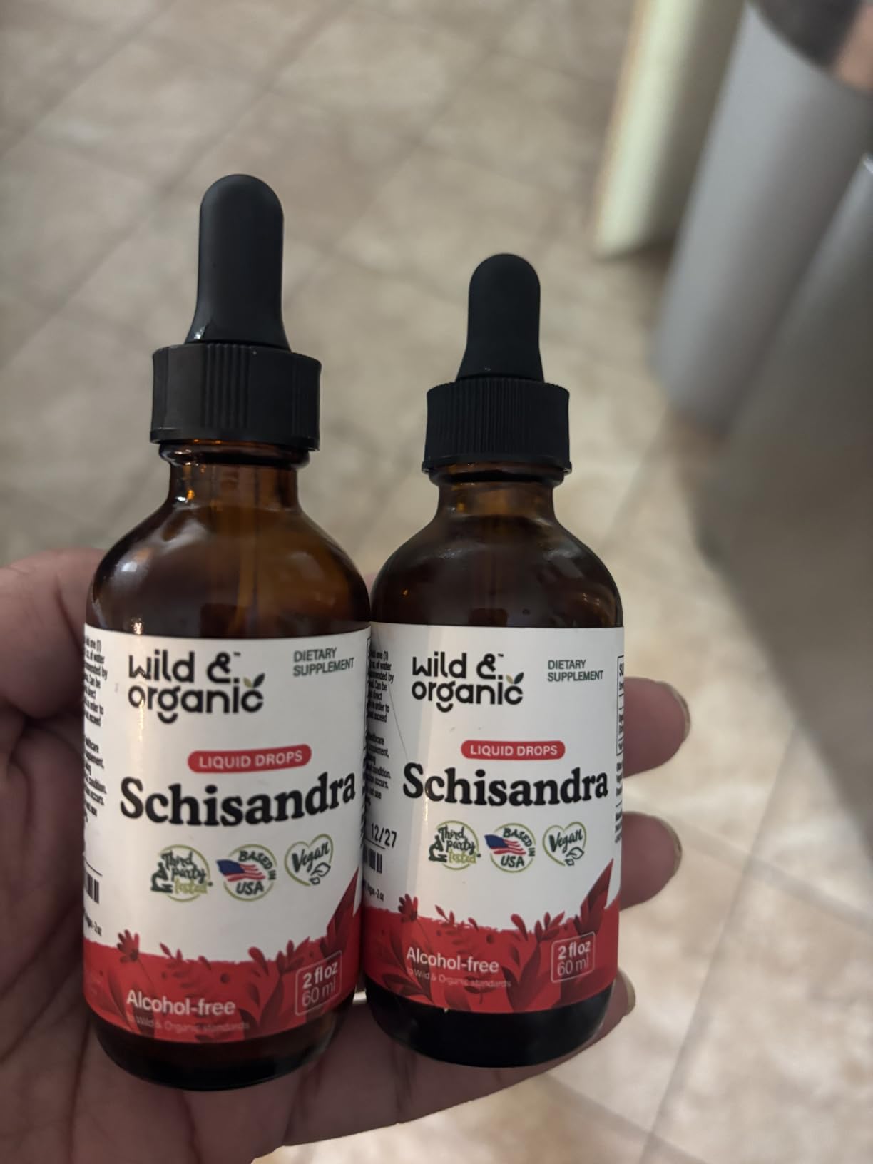 Wild & Organic Schisandra Tincture 500 mg - Natural Schisandra Supplement for Relaxation - Liquid Chinensis Berry Extract - Vegan, Sugar & Alcohol-Free Drops - 4 fl oz customer photo 1