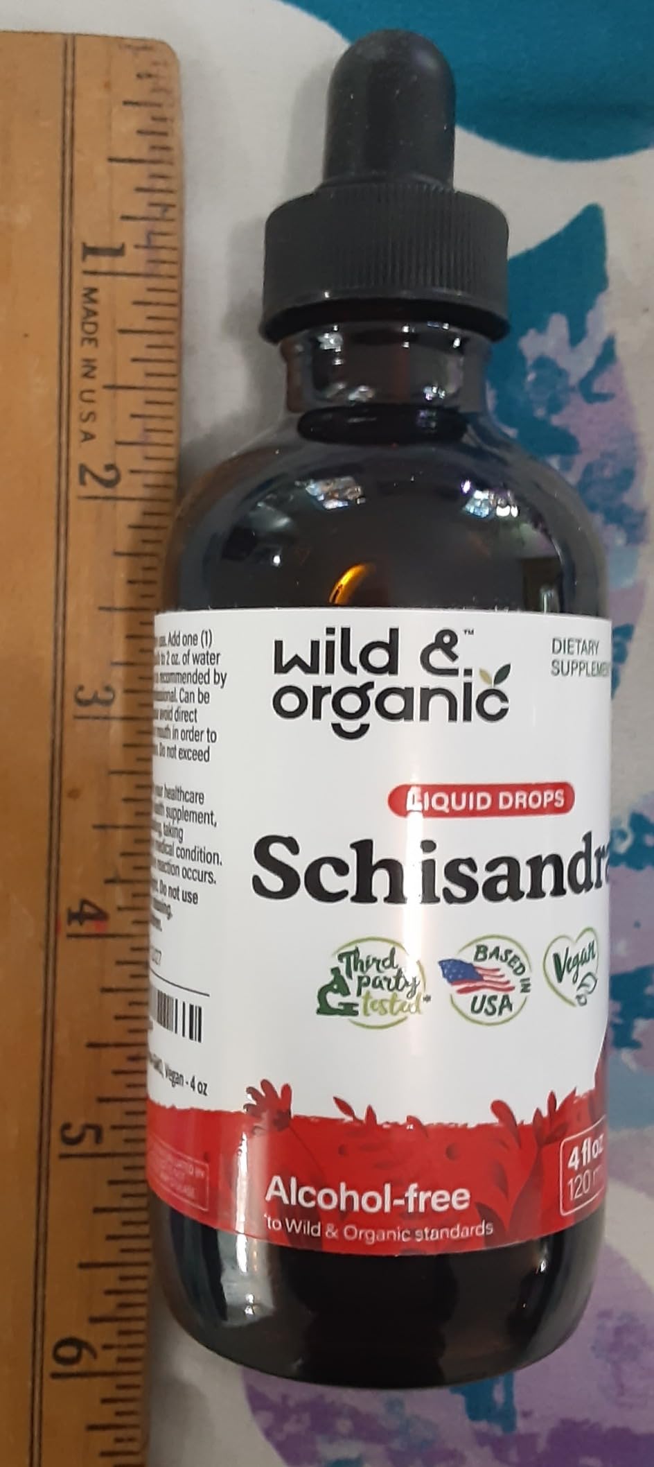 Wild & Organic Schisandra Tincture 500 mg - Natural Schisandra Supplement for Relaxation - Liquid Chinensis Berry Extract - Vegan, Sugar & Alcohol-Free Drops - 4 fl oz customer photo 2