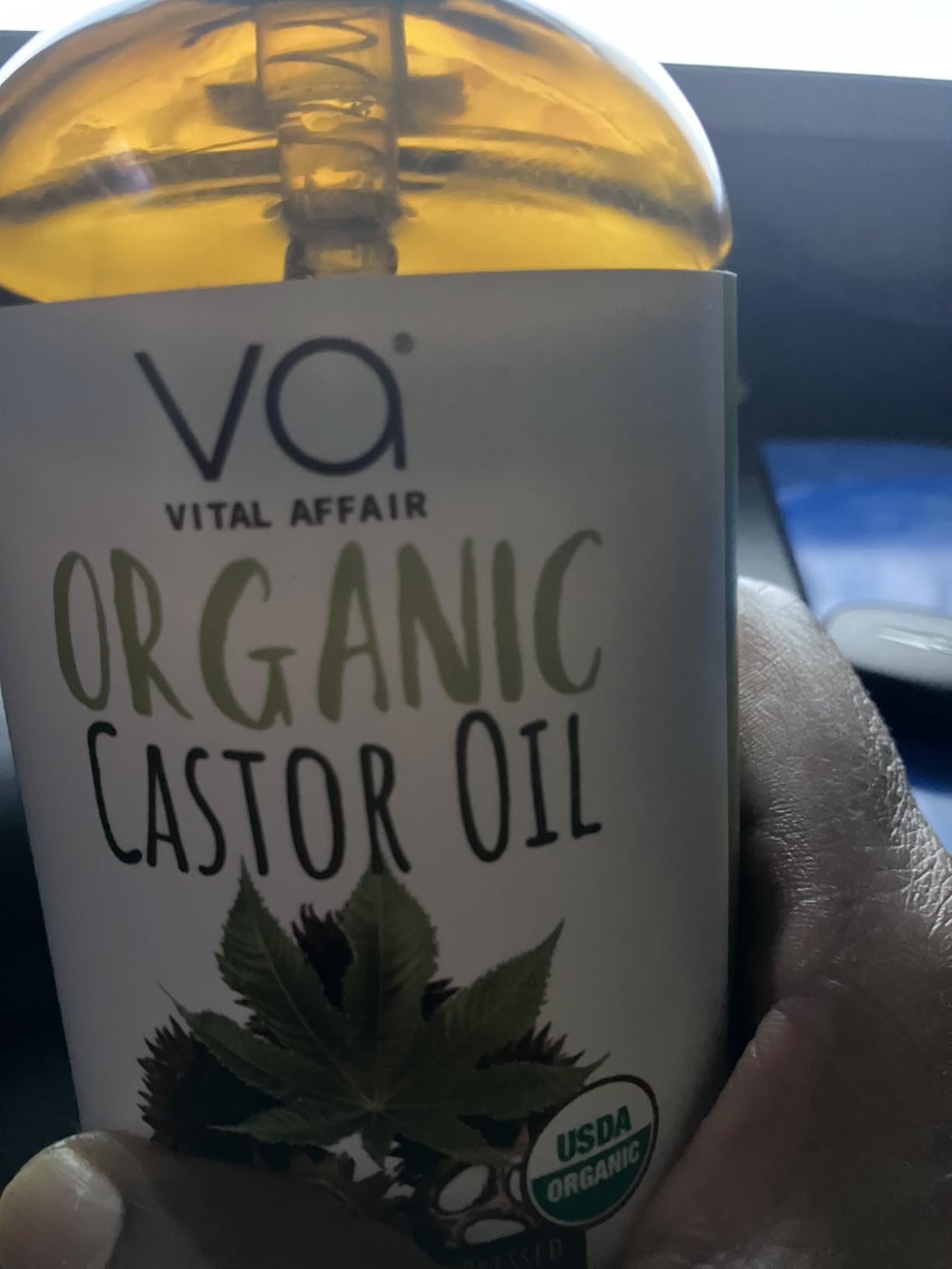 VITAL AFFAIR Organic Castor Oil With Rosemary Oil For Hair Growth - 100% Pure Rosemary Hair Oil With Pure Castor Oil Cold Pressed Unrefined Glass Bottle - Strengthening & Volumizing 8 Fl Oz customer photo 2
