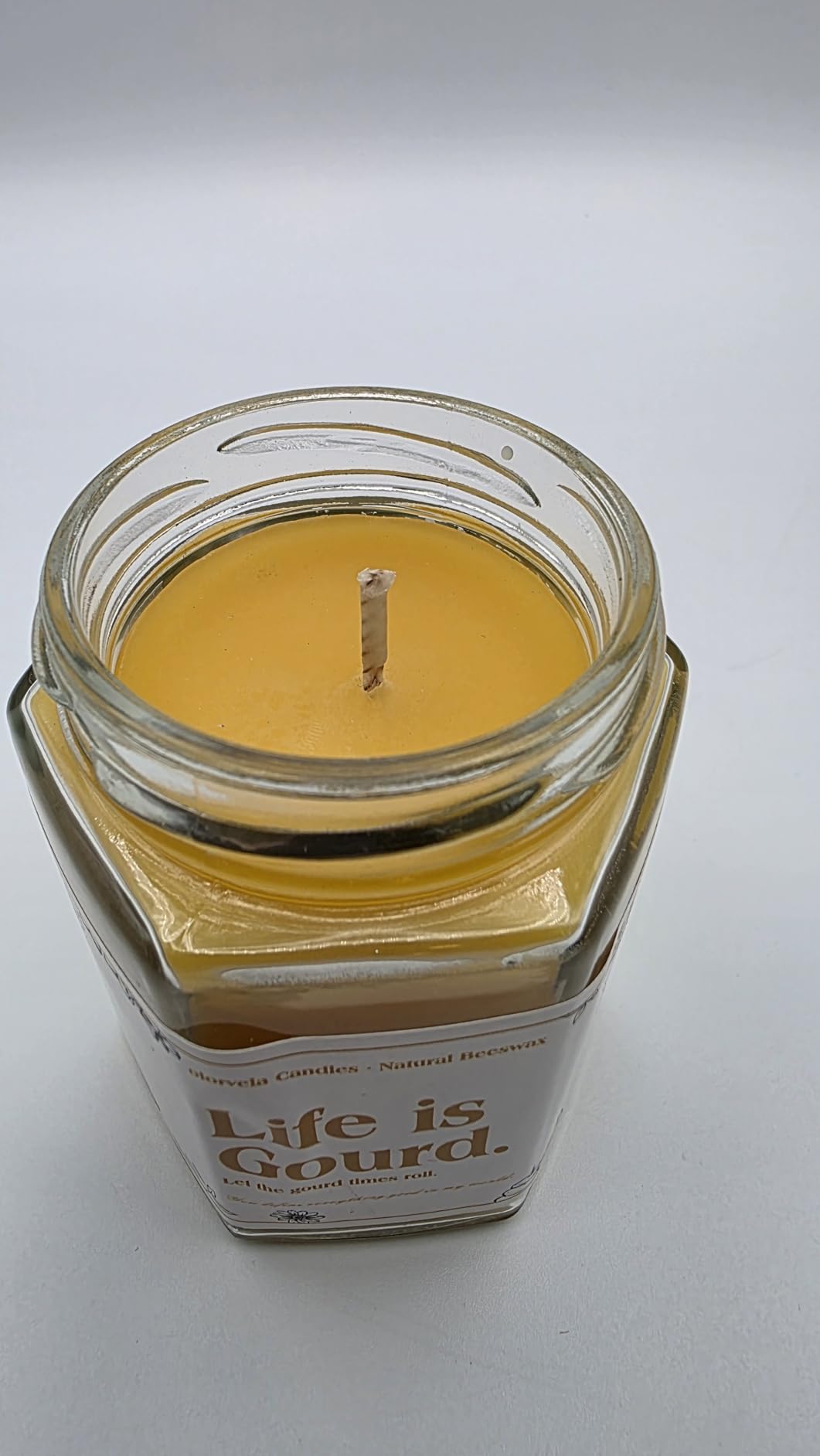 Jar Beeswax Candles - 100% Natural Pure Beeswax Candles, 5oz Unscented Beeswax Candle, Up to 30 Hours Burn Time customer photo 1