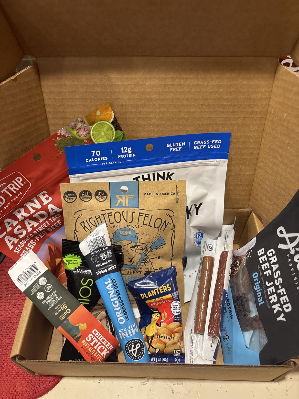 Macho Man Snack Pack Jerky Gift Box - High Protein Beef Jerky Assortment, Fathers Day Gift for Men, Dad, Husband, Boyfriend, Grandpa - Low Carb Keto Snack Gift Basket for Him customer photo 2