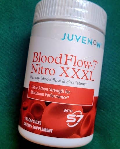 Juvenon BloodFlow-7 XXXL Nitric Oxide Supplements for Men & Women - More Powerful, Longer Lasting Natural Nitric Oxide Booster with Nitrosigine + S7 - Blood Flow & Circulation Support (1-Pack) customer photo 1