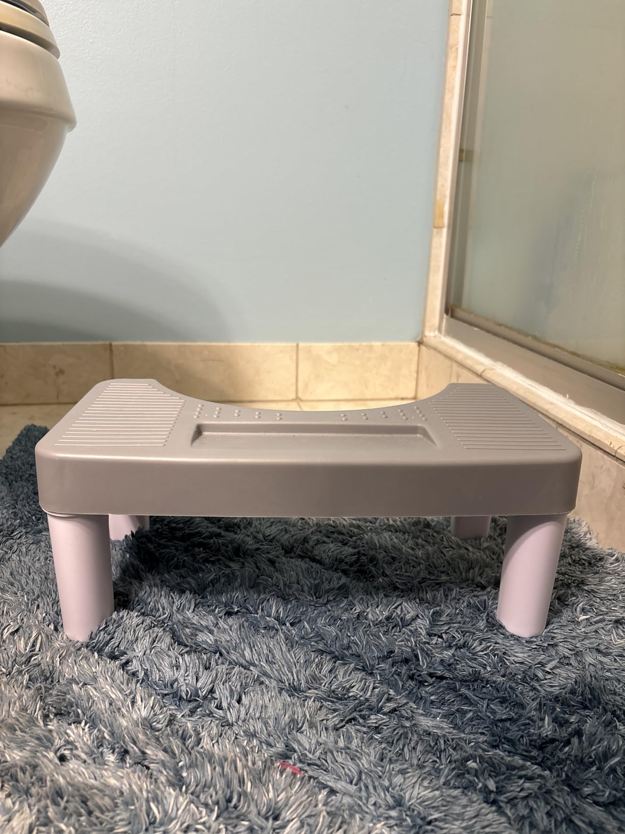 6.8 Inch Toilet Stool for Bathroom, Hoissuem Non-Slip Potty Stool for Pooping, Hoissuem Toilet Step Stool for Adults/Seniors/Kids customer photo 1