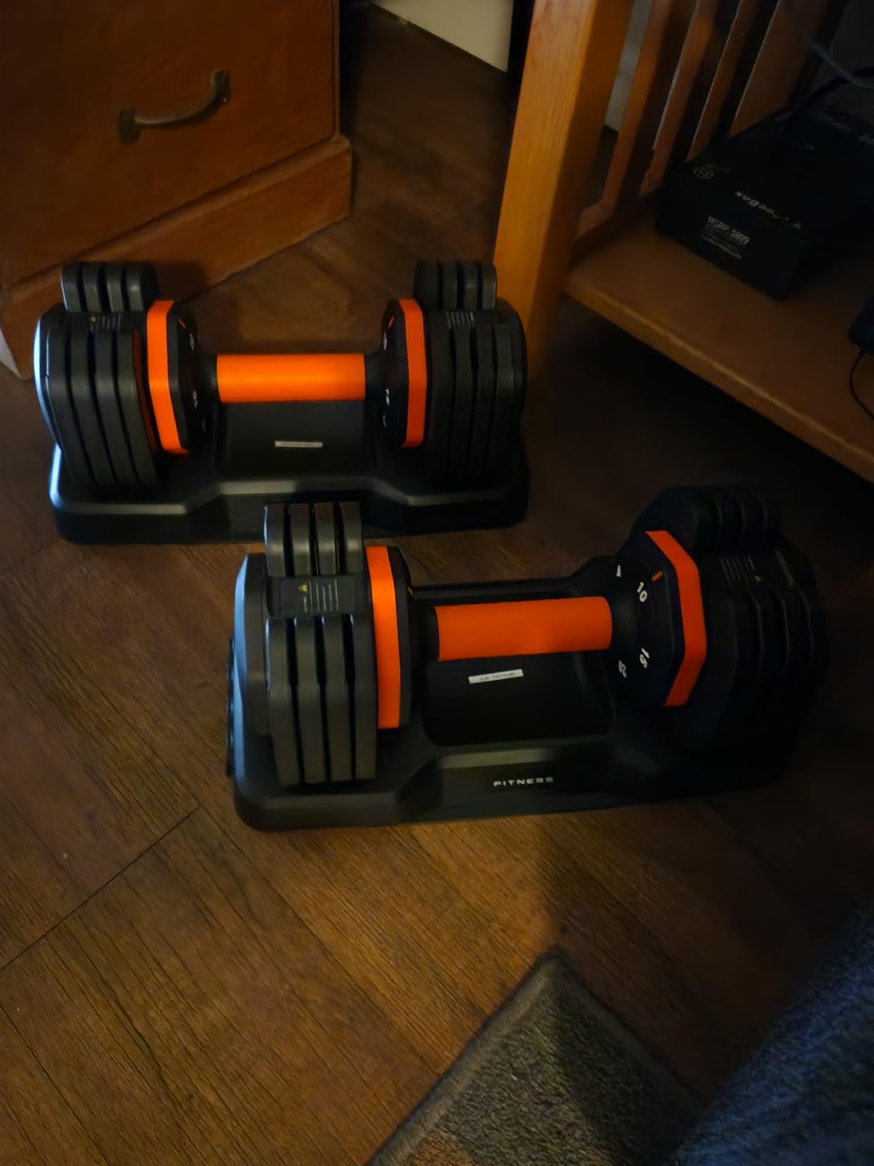 2026 FDB2 Updated Adjustable Dumbbell Set of 2, 110lbs/50lbs Weights Dumbbell Set with Storage Box, 25lbs/55lbs Adjustable Weights with Anti-slip Silicone Grip, Weight Set For Home Gym Suit both Men and Women customer photo 2
