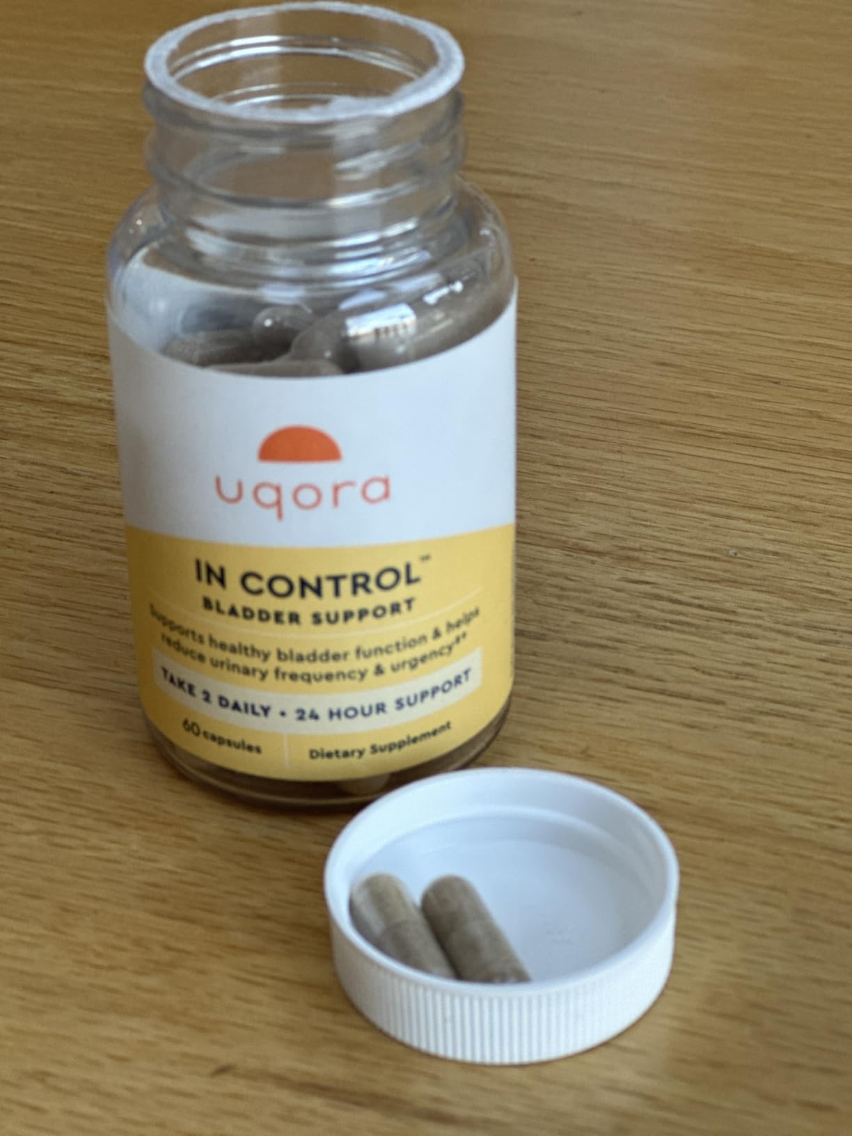 Uqora In Control Bladder Support - Daily Bladder Care & Support for Urinary Comfort - Made with botanicals, Like Horsetail & Spicebush - Gluten-Free & Vegetarian - 60 Capsules customer photo 2