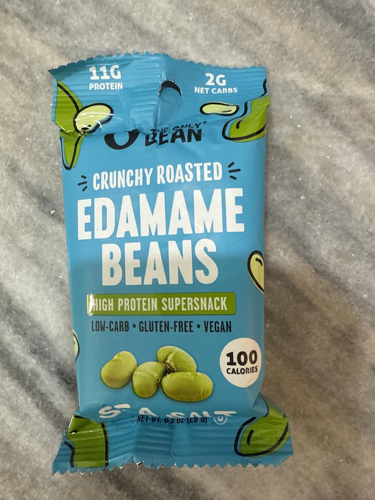 The Only Bean High Protein Snacks, Healthy Office Snacks, Healthy Snacks for Adults and Kids for Lunch, Vegan, Low Carb & Gluten Free - Edamame Beans Snack, Variety Pack - 0.9oz (Pack of 45) customer photo 2