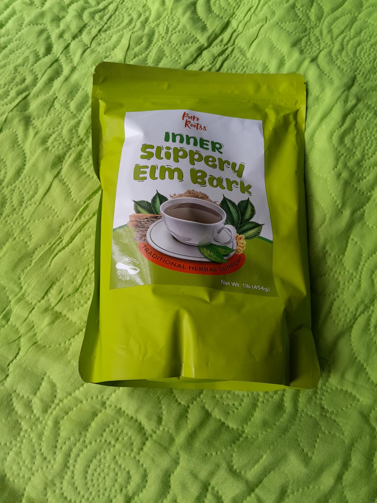Slippery Elm Bark Powder 1lb for Intimate Moisture, Soothing Throat & Coughing, Digestive & Gut Health, Superior Inner Bark Source, Non-GMO, Pet Friendly Natural Herb customer photo 1