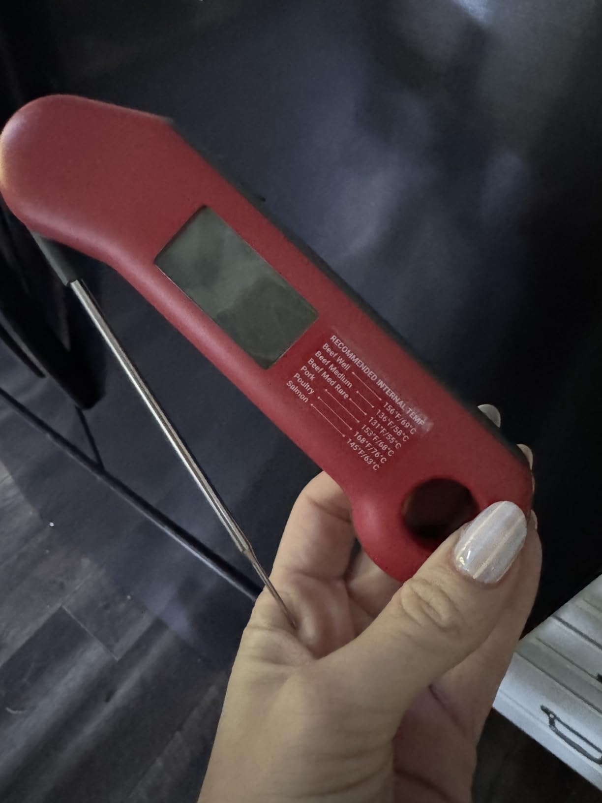 ThermoMaven Professional Meat Thermometer Digital, Ultra-Fast 0.5 Sec Instant Read, NIST Certified Plus or Minus 0.5F Accuracy, IP67 Waterproof, Auto-Rotating Backlit Display, Lift-to-Wake, for BBQ/Cooking/Candy customer photo 1