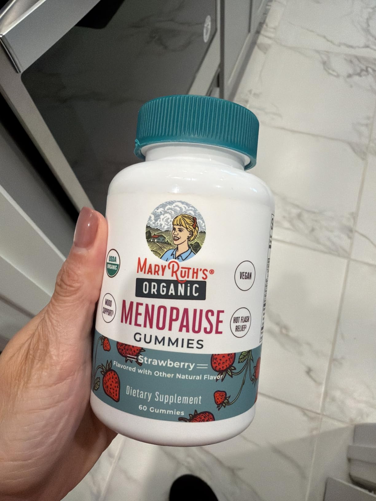 MARYRUTH'S Organic Menopause Gummies Menopause Supplements for Women | Mood Support | Hot Flash Relief | Maca Root | Black Cohosh | USDA Organic | Non-GMO | Vegan | 30 Servings customer photo 1