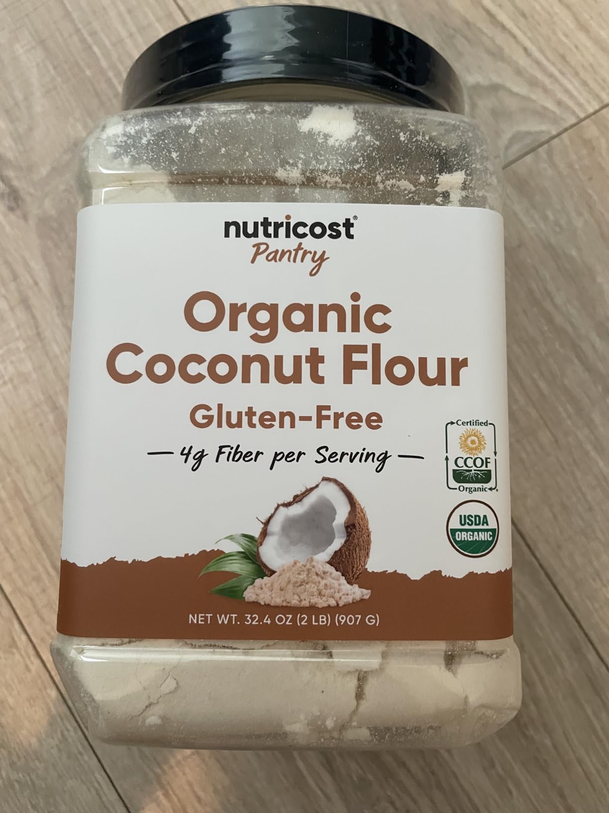 Nutricost Pantry Organic Coconut Flour (2 LB) - Gluten-Free, GMO-Free customer photo 1