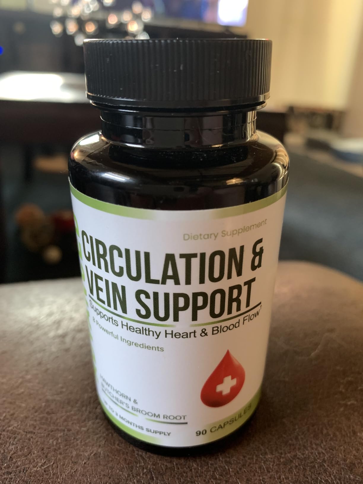 Best Blood Circulation Supplements and Vein Support - Blood Flow, Leg Circulation, Heart Health, and Varicose Veins. With Butcher's Broom, and Diosmin. 90 Caps. customer photo 2