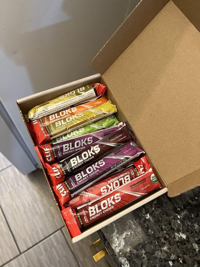 CLIF BLOKS - Energy Chews - Variety Pack - Non-GMO - Plant Based - Fast Fuel for Cycling and Running - Quick Carbohydrates and Electrolytes - 2.12 oz. Packets (12 Count) customer photo 1