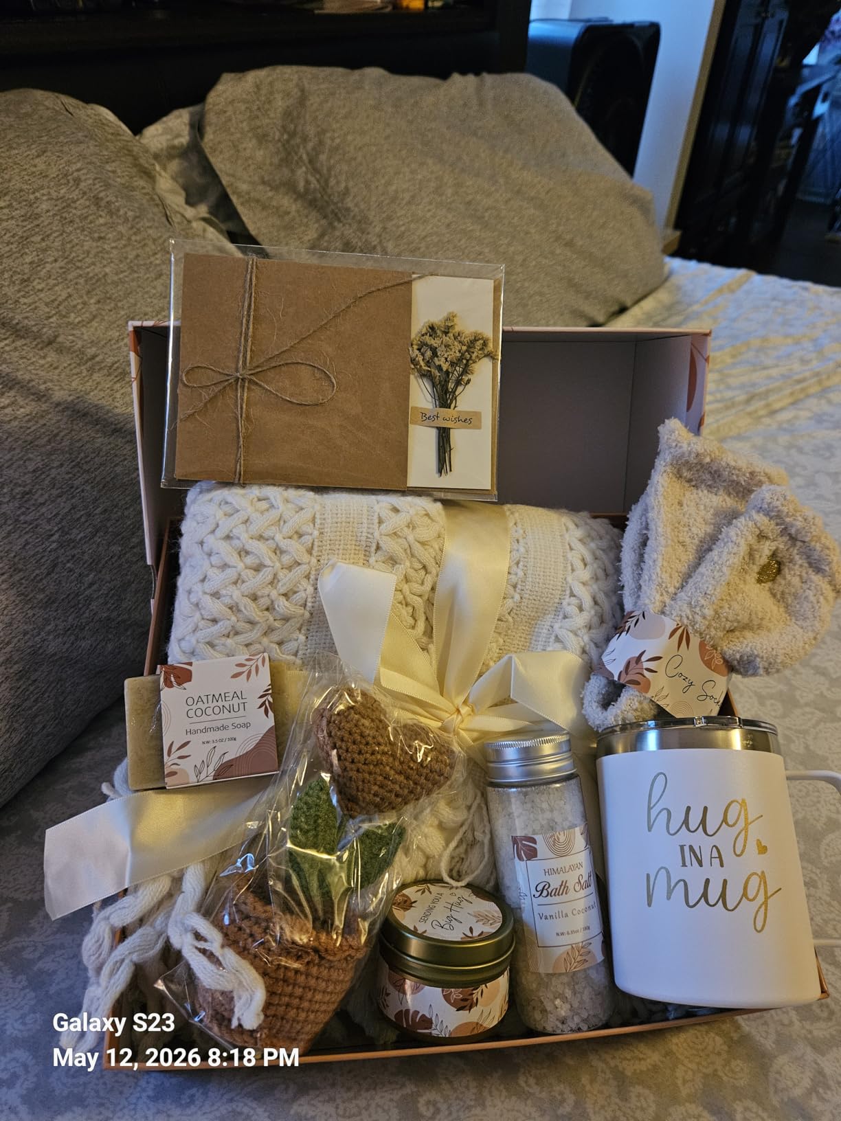 Self Care Gifts for Women Get Well Soon Gifts, Birthday Gifts for Women Care Package, Sympathy Gift Baskets Spa Gifts Set, Christmas Thinking of You Inspirational Gifts for Mom Her Friend Sister Wife customer photo 1