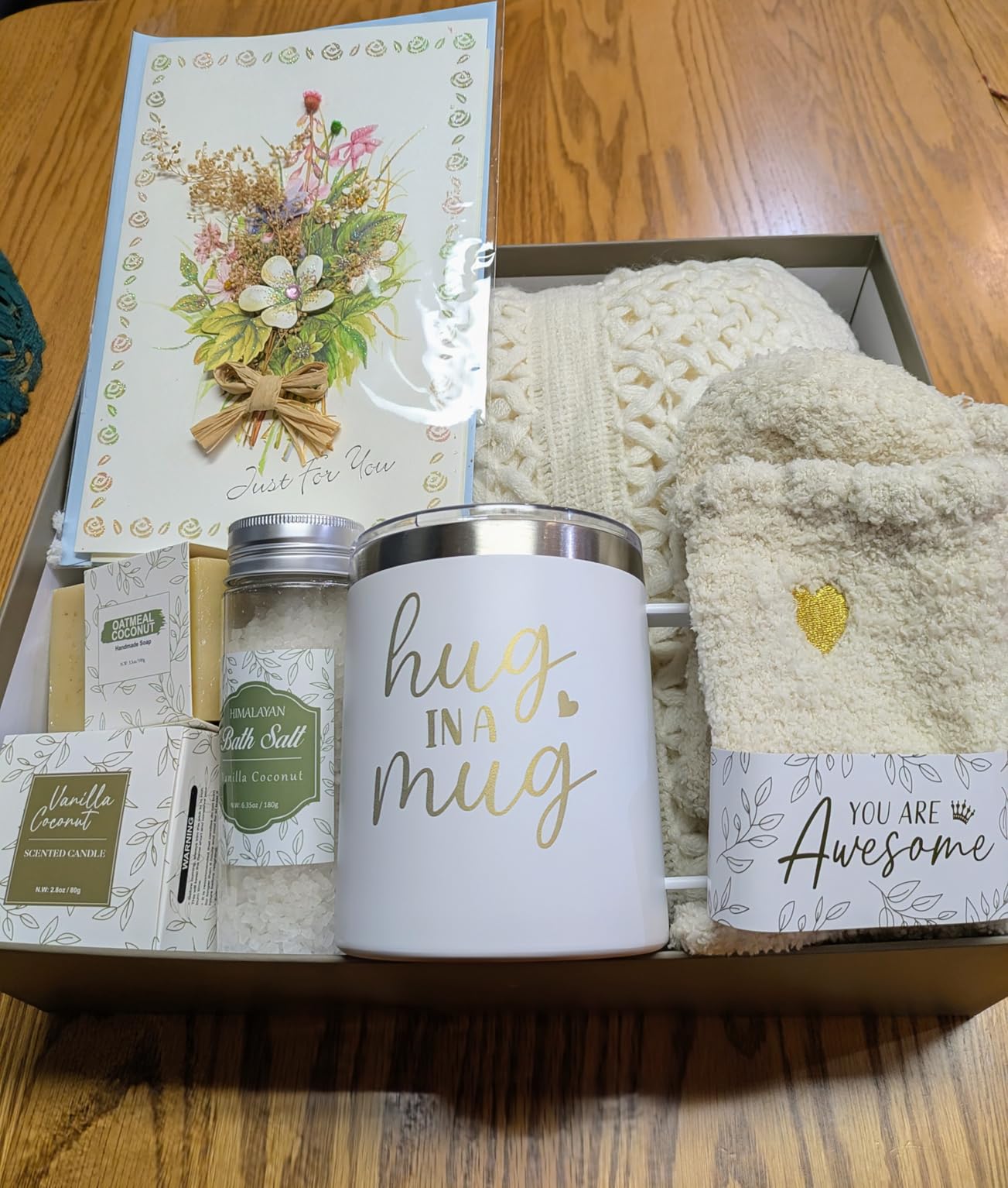Self Care Gifts for Women Get Well Soon Gifts, Birthday Gifts for Women Care Package, Sympathy Gift Baskets Spa Gifts Set, Christmas Thinking of You Inspirational Gifts for Mom Her Friend Sister Wife customer photo 2