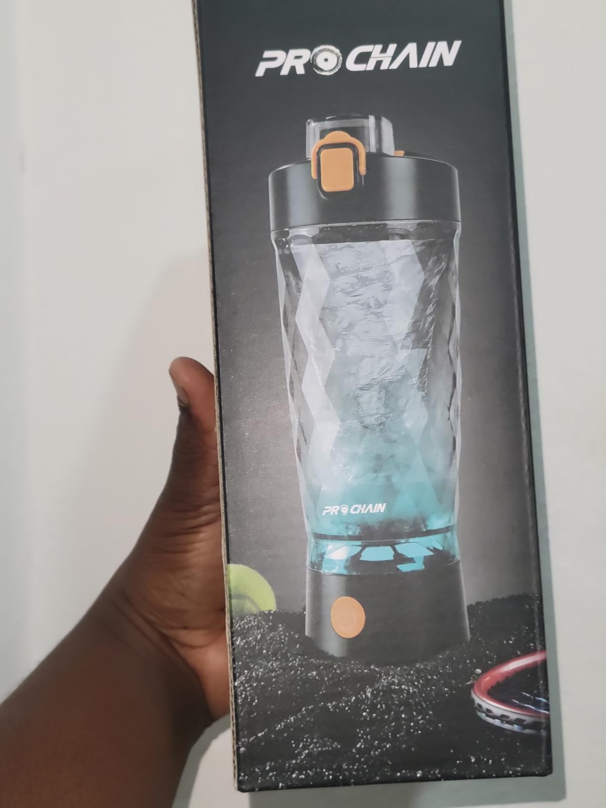 PROCHAIN Electric Protein Shaker Bottle, Protein Shakes Mixer, Portable Pre Workout Self Mixing Cup, Made with BPA-Free Tritan, 22oz customer photo 1
