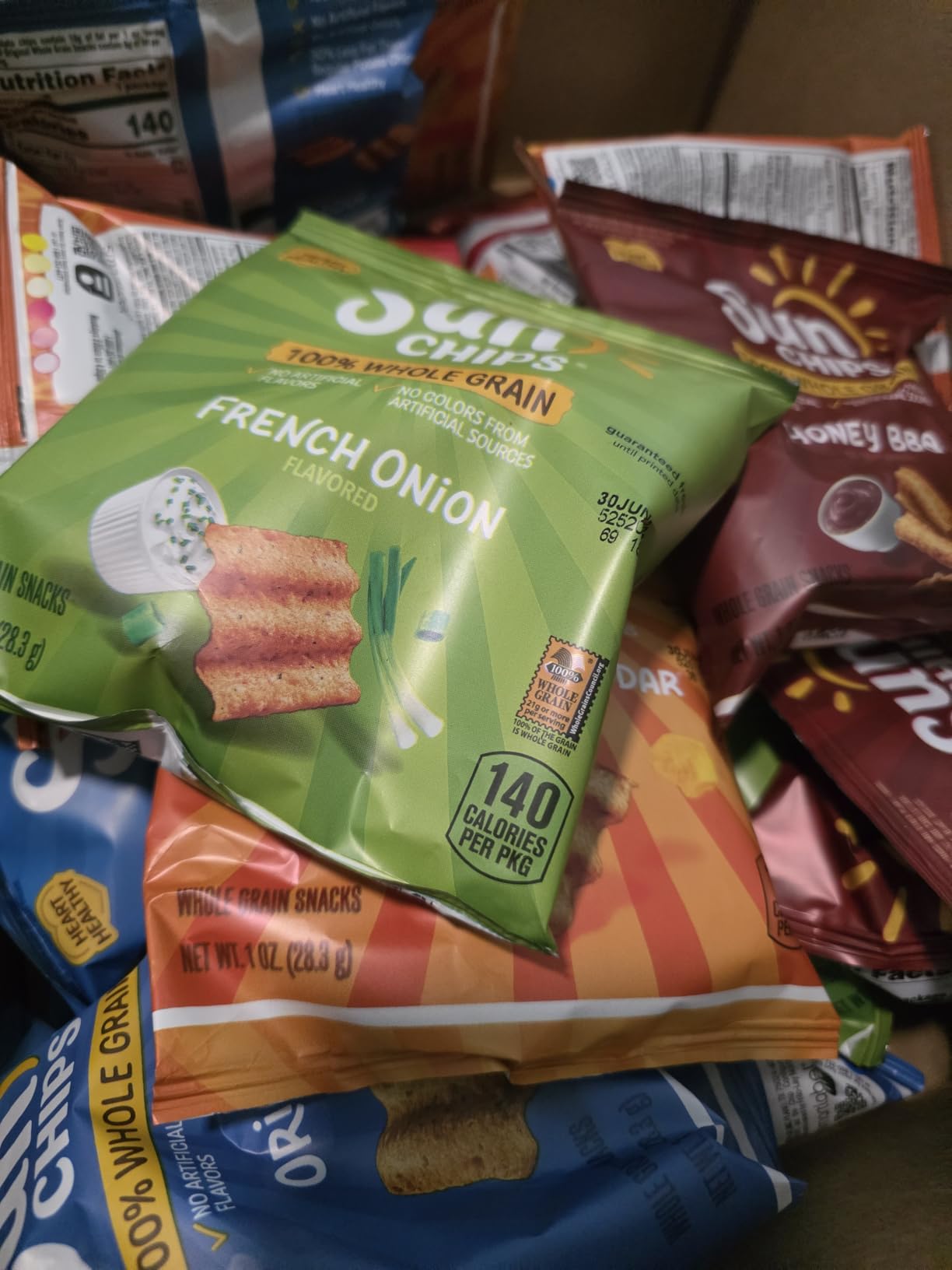 SunChips 100% Whole Grain Chips, Variety Pack, 1 oz Bags, Pack of 21, No Artificial Flavors, No Colors from Artificial Sources customer photo 2