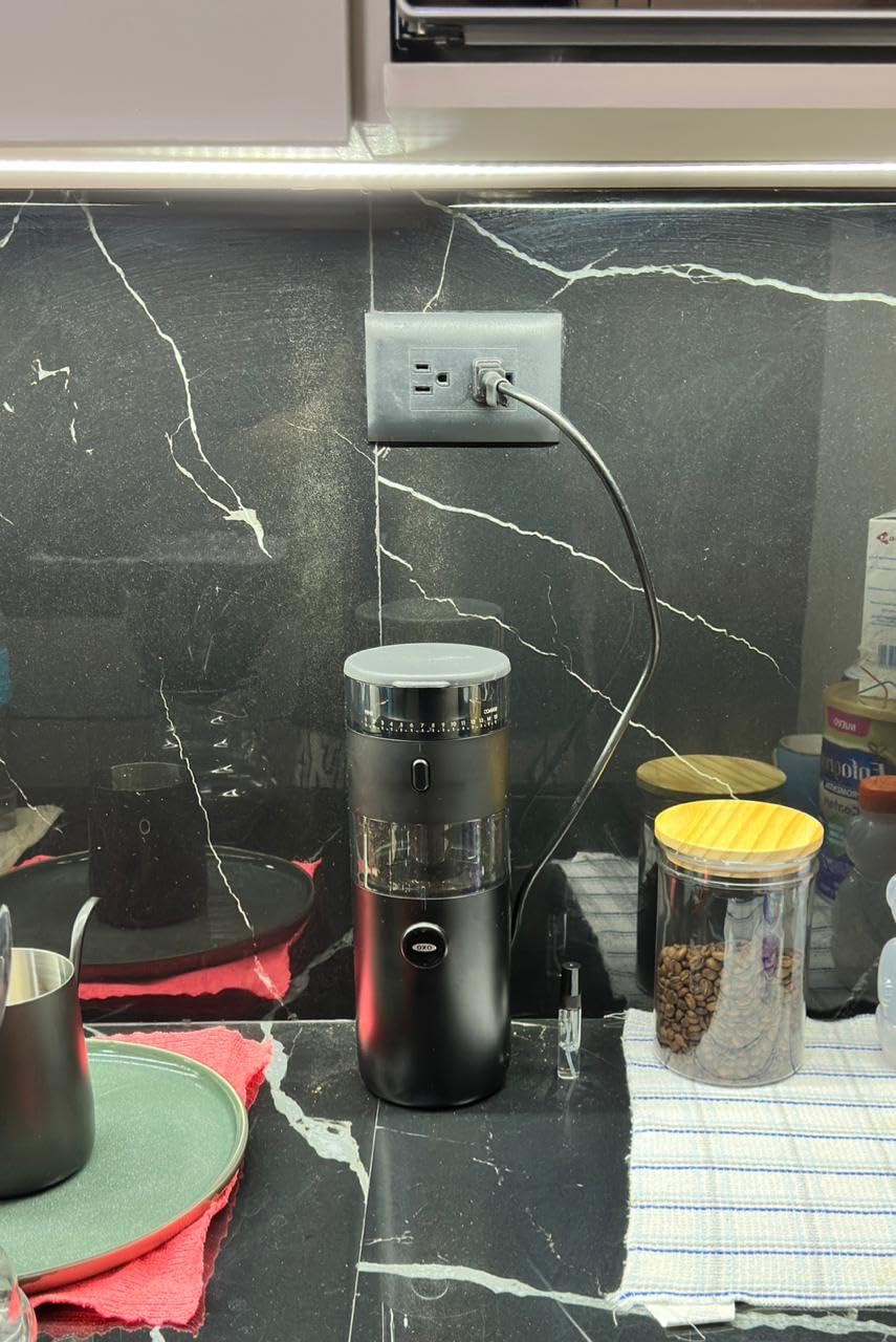 OXO Brew Compact Conical Burr Electric Coffee Bean Grinder - 50g Capacity | Countertop Coffee Grinder, Consistent Grind Size, Multiple Settings, Home Brew, Stainless Steel customer photo 2